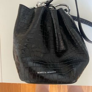 MOVING SALE - MUST GO - MAKE AN OFFER Rebecca Minkoff Croc Effect Bucket Bag